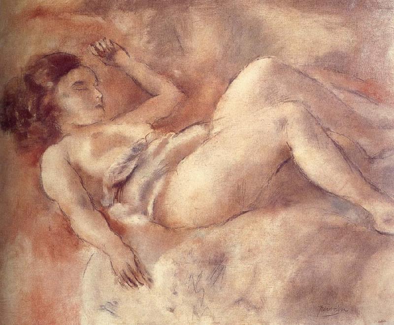 Jules Pascin Nude of sleep like a log oil painting image